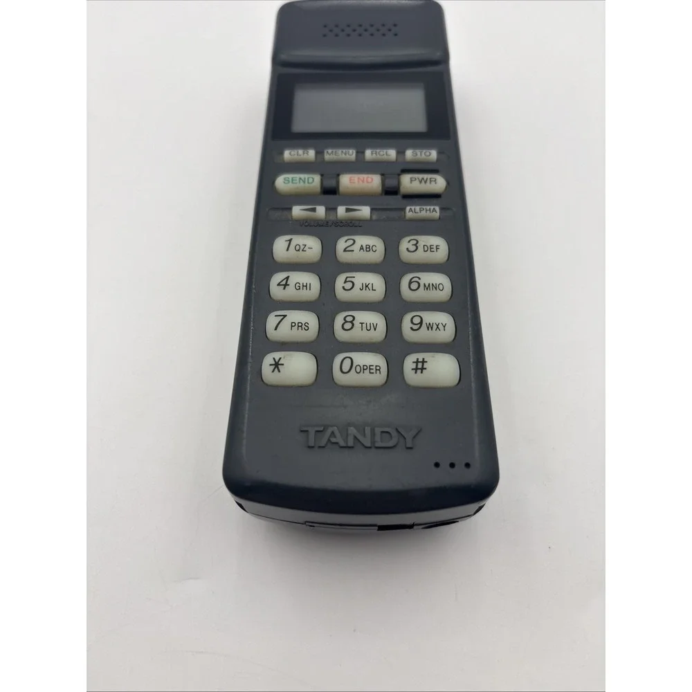 Vintage Tandy CT-350 Brick Cellular Phone Model 17-1060A Gray Retro Tech